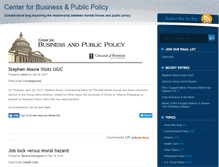Tablet Screenshot of businesspublicpolicy.com